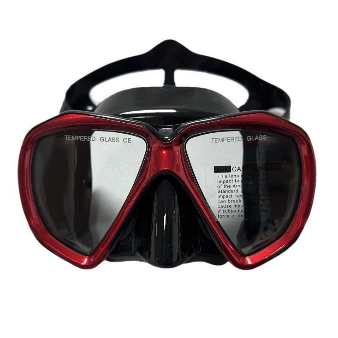 Snorkel Mask Full Face - 大型フレームシリコンダイビングゴーグル：フルドライシュノーケルマスク、ユニセックス