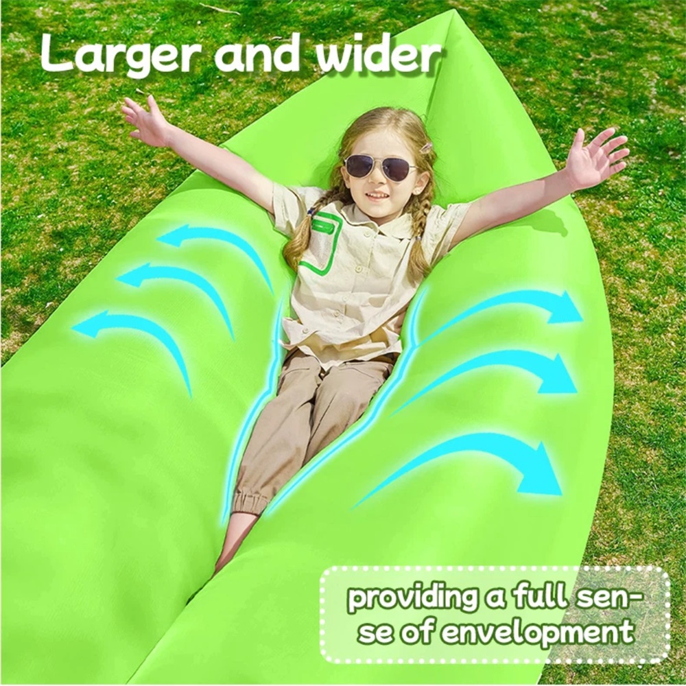 Pool Lounger Inflatable - ポータブルエアソファ防水高速膨張式ラウンジャービーチキャンプピクニック用軽量耐久性のあるレイジーカウチキャリーバッグ付き