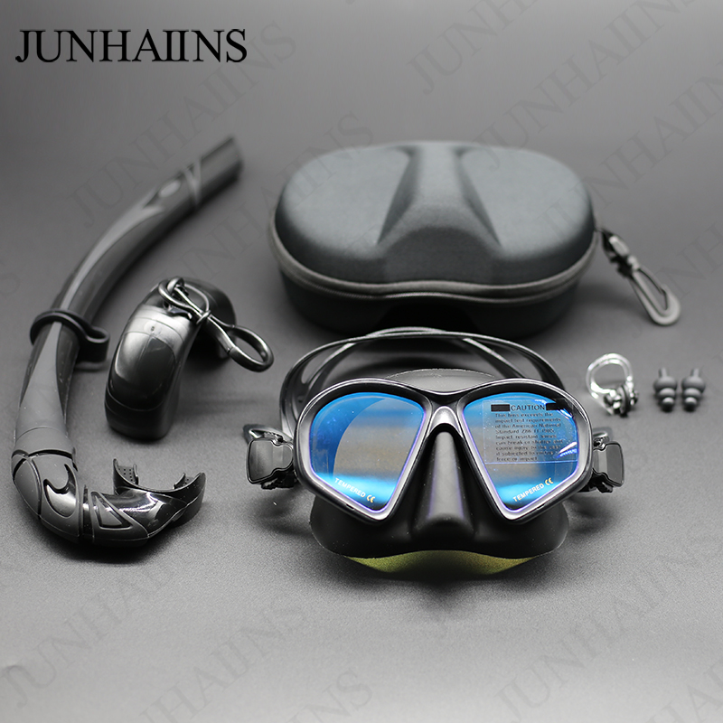 ウェットローキャパシティ強化ガラスフリーダイビングマスクJタ - Snorkel Mask Full Face のレビューと価格