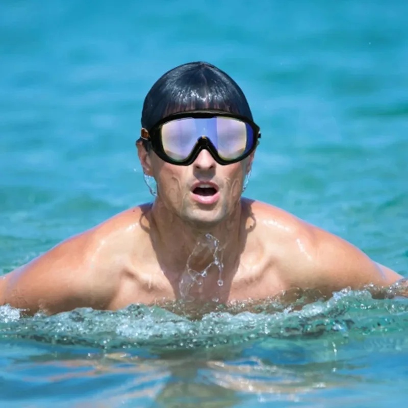 ミラーレンズ付き大人用スイムゴーグル – 曇り止めUVカット - Swim Goggles Anti Fog Uv のレビューと価格