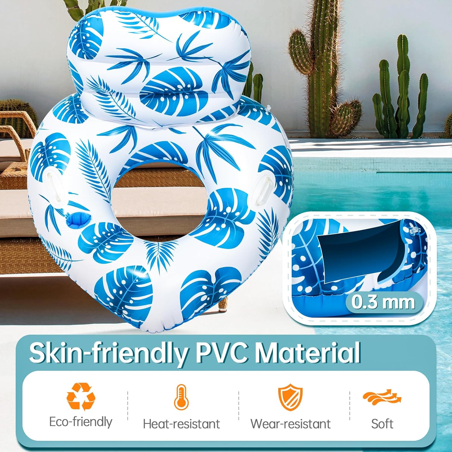 プールフロート インフレータブルプールフロート カップホルダ - Pool Lounger Inflatable のレビューと価格