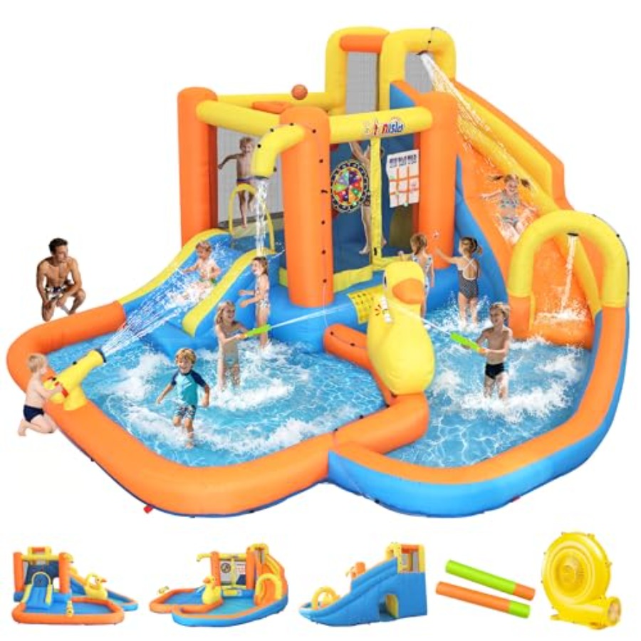 子供用裏庭インフレータブルウォーターパーク（3～10歳向け） - Water Slide Inflatable のレビューと価格