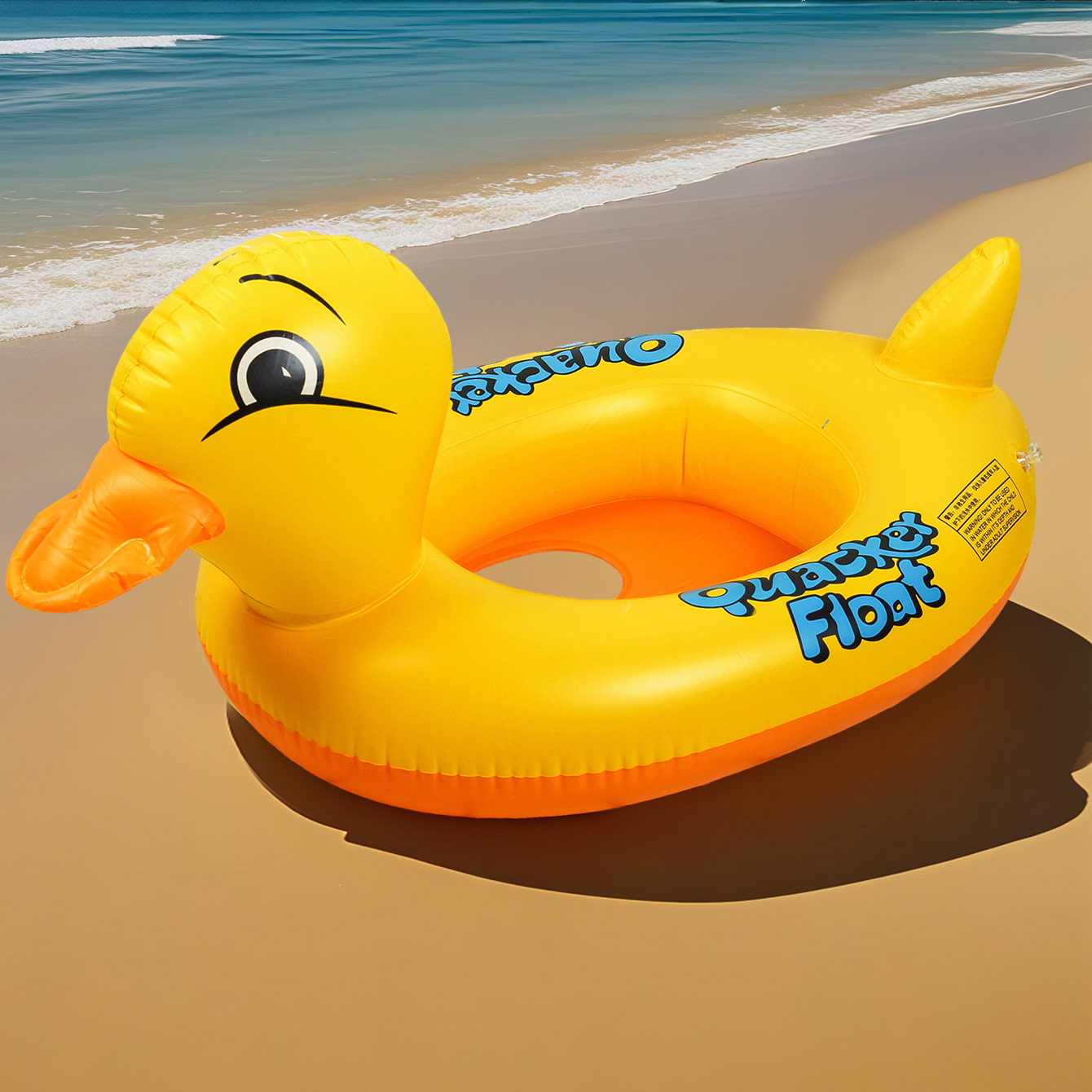 1PC アヒル型厚みのあるインフレータブル脇の下フロート、シ - Pool Float Ring Inflatable のレビューと価格