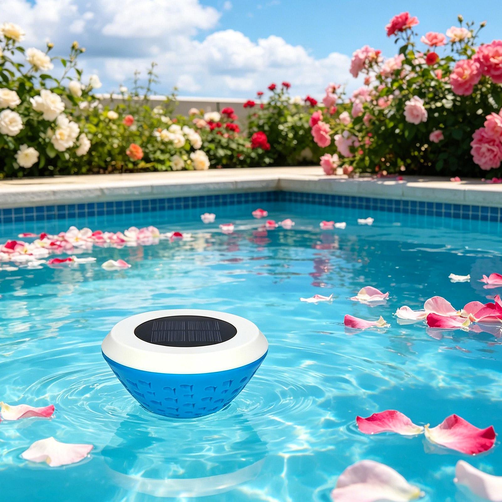 USB充電式カラーチェンジフローティングプールライト防水LE - Pool Light Solar Rechargeable のレビューと価格