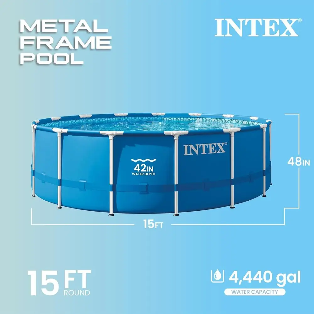 直径15フィート×高さ48フィートの地上設置型プールセット（ - Pool Ladder Above Ground のレビューと価格